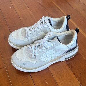Premiata Cream and Black Men's Sneakers